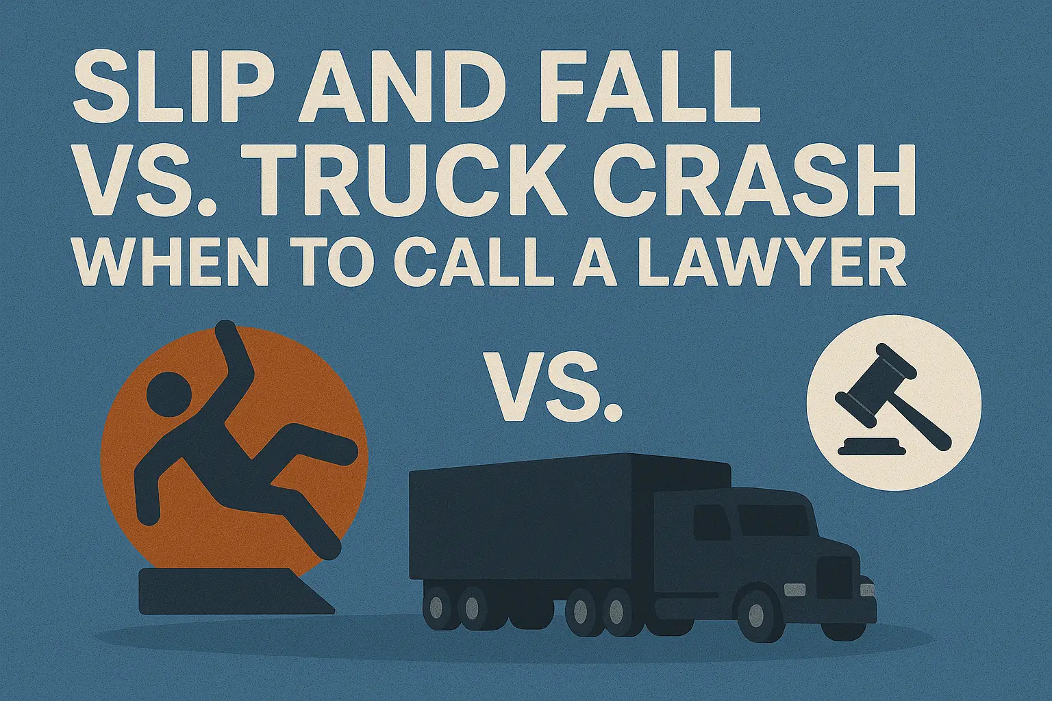 Slip and Fall vs. Truck Crash: When to Call a Lawyer Hero Image